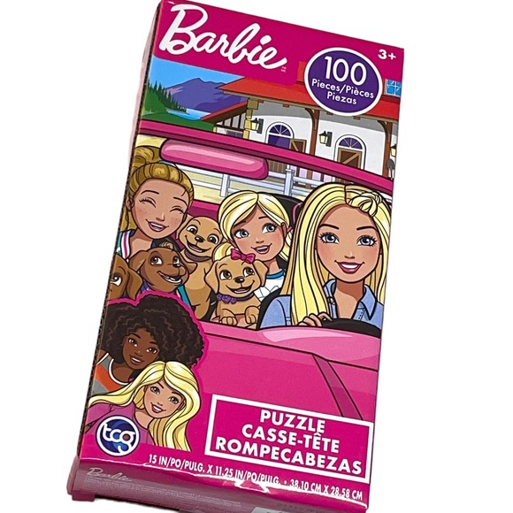 TCG Toys Sure Lox Barbie 100 Pieces Jigsaw Puzzle New In Box Age 3+ - Picture 2 of 14